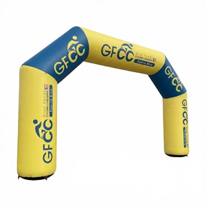 Arche gonflable publicitaire personnalisée pour événements sportifs, course de départ/arrivée, avec éclairage LED, tente gonflable extérieure - Product Image 1
