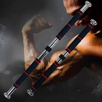 Barra Multifuncional Electrochapada para Puerta, Barra Horizontal para Flexiones, Barra Ajustable para Entrenamiento de Dominadas en el Hogar o Gimnasio