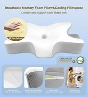 Oreiller Contour Ergonomique Couchage Confortable pour Dormeurs Ventre Latéral Soulagement de la Douleur Cou et des Épaules Mousse à Mémoire Oreiller Personnalisé