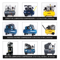 Compresseur d'air portable ultra-silencieux BISON (CHINE) 9L 0,75HP 550W 8Bar, qualité dentaire, petit compresseur