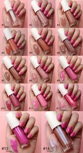 Brillant à lèvres <span class=keywords><strong>rose</strong></span> brillant de marque privée brillant scintillant rouge à lèvres liquide longue durée hydrater nude <span class=keywords><strong>pailleté</strong></span> brillant à lèvres bio végétalien - Product Image 3
