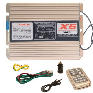 X5 200W Remote Control Siren Amplifier 12V Car Alarm System With Wireless <b>Controller</b> And <b>Wiring</b> Kit - Product Image 5