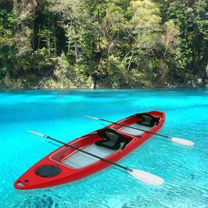 Venta al por mayor de doble asiento de fondo transparente barco océano de plástico transparente Cano <span class=keywords><strong>precio</strong></span> bajo alta calidad <span class=keywords><strong>Kayak</strong></span> transparente <span class=keywords><strong>Kayak</strong></span> - Product Image 2