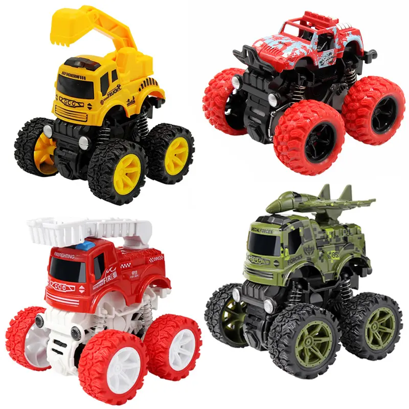 Inertial four-wheel drive off-road vehicle military fire engineering men and women with children's toy car new direct