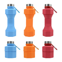 Pliable 650ml réutilisable Silicone bouteille d'eau tasse pliable voyage essentiel pour Sports & Fitness Camping