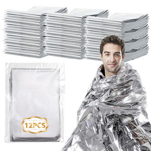 Couverture solaire portable en aluminium Mylar pour les premiers soins en plein air Espace thermique de sauvetage d'urgence <span class=keywords><strong>à</strong></span> la mode pour les visites - Product Image 1