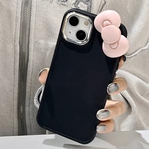 <span class=keywords><strong>Cover</strong></span> Semplice Rosa con Fiocco per Apple <span class=keywords><strong>iPhone</strong></span> 16 Pro Max, 15, 14, 13, 12, 11 Plus, <span class=keywords><strong>XR</strong></span>, Custodia Antiurto da Donna, Accessori per Cellulari - Product Image 3