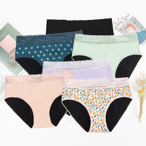 Culotte 4 couches pour les menstruations Vente en gros Usine chinoise Sans PFAS Anti-odeur Style de tous les jours Sous-vêtements menstruels pour femmes Menstruelles - Product Image 6