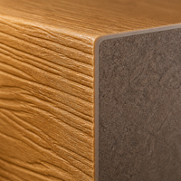 Poteau carré co-extrudé en composite bois-plastique 127x127mm anti-UV pour clôture extérieure