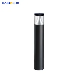 Cylindrical elegant brightness outdoor classic SMD IP65 aluminum with acrylic 6W 9W 12W LED bollard lights