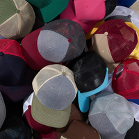 Casquettes de camionneur personnalisées OEM avec logo brodé, casquettes Gorras en tissu recyclé issu du plastique marin, casquette écologique bleu marine durable