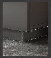 Ensemble de meuble tv en bois et métal, étagère de salon de luxe, couleur marbre, style moderne, avec tiroir, nouveauté