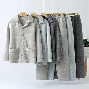<span class=keywords><strong>Pigiama</strong></span> invernale autunno <span class=keywords><strong>pigiama</strong></span> da <span class=keywords><strong>uomo</strong></span> in cotone a maniche lunghe in cotone con <span class=keywords><strong>pigiama</strong></span> - Product Image 2