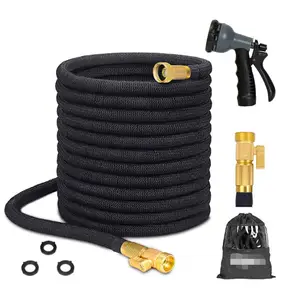 Higen conexão de mangueira para jardim, conjunto atualizado de mangueira de jardim de 3/4 "com bolsa de armazenamento premium no kink água mágica mangueira