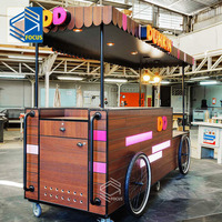 Chariot mobile Offre Spéciale à nourriture de conception 3D personnalisée de présentoirs en bois de cabine de boissons nouveau