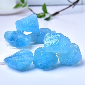Hoogwaardige ruwe aquamarijn edelsteen, onregelmatig exemplaar, natuurlijke kristallen stenen voor meditatie - Product Image 2