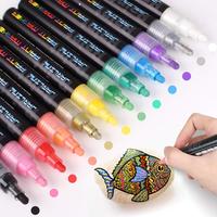 Bộ Bút Đánh Dấu Sơn Acrylic, Bút Vẽ 28 Màu Cho Tranh Đá, Đá, Kim Loại, Thủy Tinh, Gốm Và Bất Kỳ Bề Mặt Nào