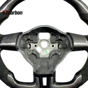 YTcarbon para Golf 6 <span class=keywords><strong>MK6</strong></span> Tiguan Caddy Polo <span class=keywords><strong>Jetta</strong></span> piezas <span class=keywords><strong>de</strong></span> automóvil accesorios interiores <span class=keywords><strong>de</strong></span> coche volante <span class=keywords><strong>de</strong></span> cuero personalizado - Product Image 3