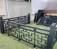 Balustrades et mains courantes de balcon sur mesure de haute qualité, design contemporain, en acier au carbone et aluminium, directement de l'usine, garantie 1 an