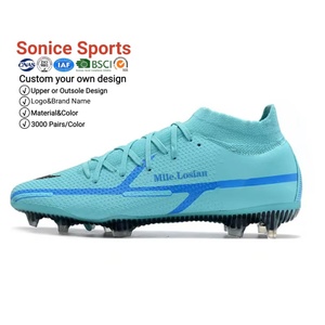 <span class=keywords><strong>Scarpe</strong></span> <span class=keywords><strong>da</strong></span> <span class=keywords><strong>Calcio</strong></span> Blu-Verdi di Alta Qualità <span class=keywords><strong>con</strong></span> <span class=keywords><strong>Calzino</strong></span> Interno per Autunno/Inverno/Estate, Calzature Sportive per Giocatori all'Aperto - Product Image 1