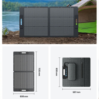 Panneau solaire BLUETTI 100W pour centrale électrique portable EB3A AC2A AC50B AC70P AC180P chargeur solaire pliable mains libres pour camping-car