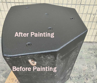 Revêtement polyurée à deux composants pour revêtement de finition de haut-parleur, peinture marine dure en aérosol anti-corrosion résistante à l'usure, équipement audio
