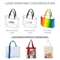 Logo personnalisé imprimé écologique grand sac d'épicerie DTF promotionnel réutilisable transfert de chaleur sac fourre-tout en toile poignée en corde