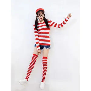 Costume da Cosplay di Personaggi Anime 'Dove è Wally?' per Donne, Costume Sexy da Studentessa per Halloween - Product Image 3
