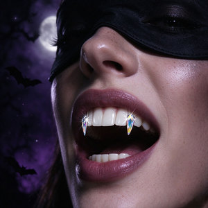Gemme di Cristallo per Denti di Halloween, Denti Lunghi, Trasformati in Zanne - Product Image 2