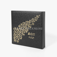 Emballage de boîte de chocolat noir et or personnalisé Boîte de chocolat de luxe Dubaï Boîte d'emballage cadeau de chocolat Bonbon