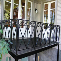 Marches d'escaliers en fer forgé, commerce extérieur/conception de balustrade d'intérieur