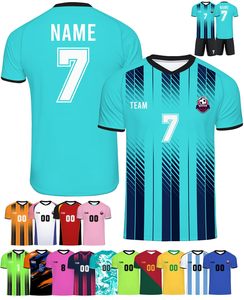 Kit de maillot de football personnalisé par sublimation, rayures orange et noires, 25 noms, logo d'équipe, unisexe, adulte, polyester à séchage rapide, vêtements de sport imprimés - Product Image 3