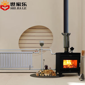 Estufa de Leñ<span class=keywords><strong>a</strong></span> Independiente de Estilo Europeo, <span class=keywords><strong>Chimenea</strong></span> Interior con Calefacción por Circulación de Agua, Conexión para Radiador - Product Image 5