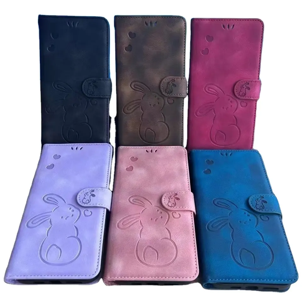 Hot selling products 2023 Weview Rabbit PU leather wallet Mobile phone case for iphone 6 7 11 12 13 14 pro max Cover