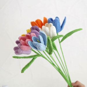 Vente flash - Décoration de mariage à domicile - Fleur artificielle faite à la main pour la Saint-Valentin - Tulipe au crochet - Product Image 2