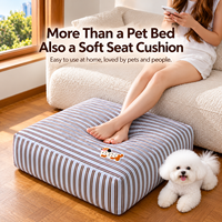 Cuscino Quadrato per Animali Domestici, Letto Spesso Lavabile per Cani e Gatti, Copertura Riutilizzabile Ecologica, OEM all'Ingrosso