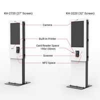 Floorstanding 32 "machine interactive de paiement d'individu d'écran tactile de kiosque de commande de restauration rapide pour le restaurant