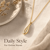 Collier pendentif rainuré personnalisé, chaîne en métal doré, bijoux pour femme, cadeau, tenue de soirée