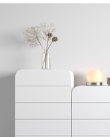 Mobilier de salon léger et luxueux avec design moderne Console Table de buffet Buffet en bois peint en blanc Buffet d'appoint