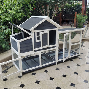 Grande cage à animaux de compagnie en bois à double étage de luxe, avec plateau, pour cobaye, <span class=keywords><strong>pigeon</strong></span>, poulet, chat, canard, oiseau - Product Image 3