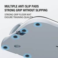 Planche de Pilates 6-en-1 avec écran LED intelligent pour équipement de gym à domicile portable, planche de Pilates PP gris/noir