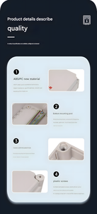 Custodia personalizzata piccola elettronica in plastica ABS IP54 scatola di progetto esterna impermeabile scatola di giunzione scatola 55x35x20mm - Product Image 5