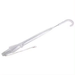 Parapluie pour chien de compagnie, pliable manuel, droit, de haute qualité, imperméable, blanc transparent - Product Image 5