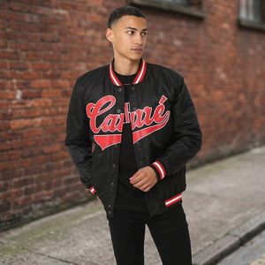 Veste polaire noire pour homme Carh, col rabattu gaufré, coupe droite, simple boutonnage, vêtement d'extérieur décontracté pour le printemps - Product Image 3