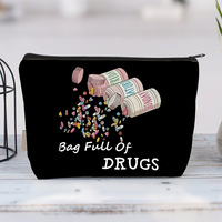 Tas Makeup Kanvas Harga Pabrik, Dapat Disesuaikan, Tahan Lama, Bahan Kain yang Dapat Dicuci, Untuk Penata Rias Profesional
