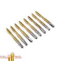 YG 1 pièce M14-M24 HSS Robinet à tarauder à spirale à rainures droites, revêtement en étain, norme ISO, avec tailles incluses