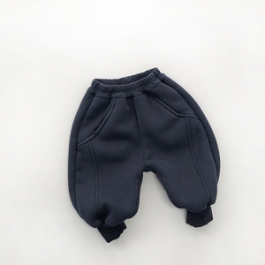 Pantalon long décontracté pour garçon et bébé de haute qualité, en laine épaisse et chaude, pour la marche et le <span class=keywords><strong>jogging</strong></span> pour enfants - Product Image 5