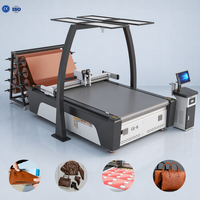 Máquina de Corte de Cuero Multifuncional para Producción de Bolsos, Calzado y Prendas de Vestir, para Cuero Artificial y Genuino