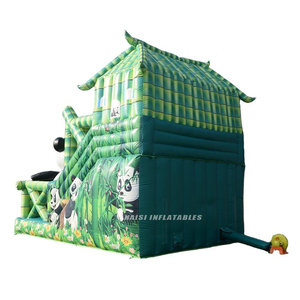 Toboggan gonflable Panda à prix abordable, château gonflable animaux de la savane, toboggan sauteur de qualité commerciale, trampoline gonflable, jeux Fun City - Product Image 4