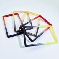 Protector de Parachoques Transparente de TPU con Degradado Mixto y Destellos de 2 Colores JO-V 0895 para Tarjetas Graduadas